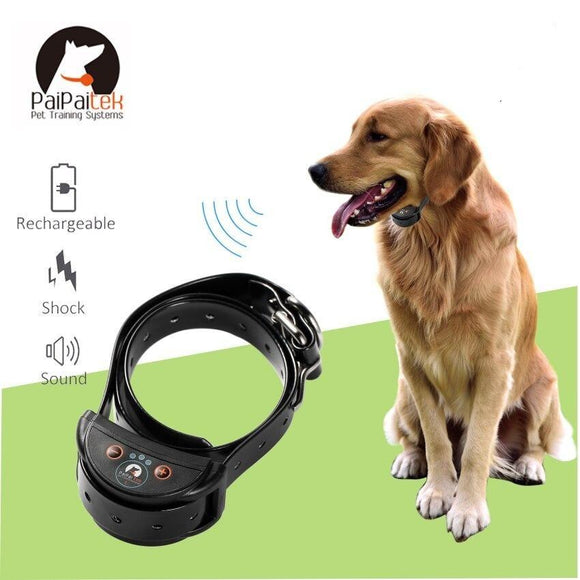 HappyLife Dog Lover - (Best Value) Paipaitek Rechargeable, Safe & Waterproof & Anti-Bark Dog Collar