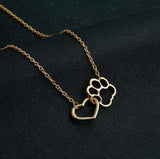 HappyLife Dog Lover - Super Hot: Pet Paw - Love Heart Gorgeous Charm Bracelet & Necklace